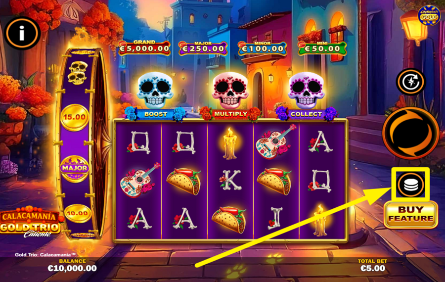Gold Trio Calacamania СДЕЛАЙТЕ СТАВКУ.