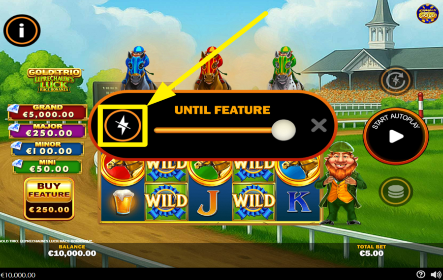Gold Trio Leprechauns Luck Race Bonanza ACCELERA IL GIOCO.