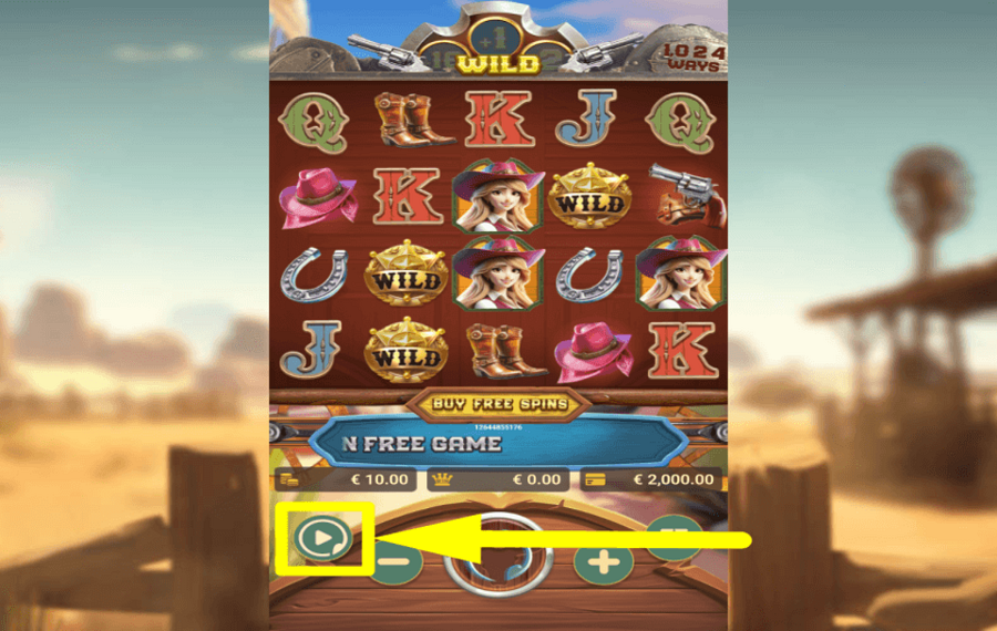 Gold West CHOOSE AUTOMATIC SPINS.