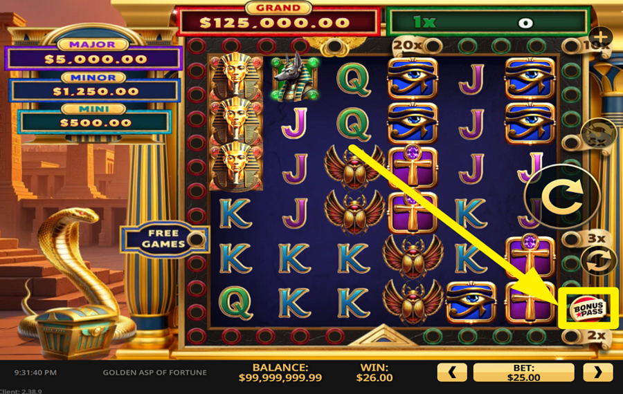 Golden Asp of Fortune FREE SPINS, MORE WINS?
