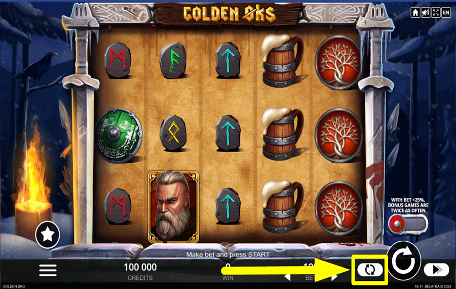 Golden Axe WÄHLEN SIE AUTOMATISCHE SPINS.