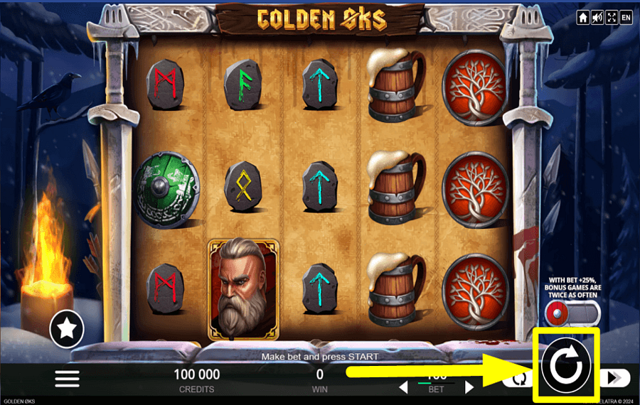 Golden Axe DREHE UM ZU GEWINNEN.