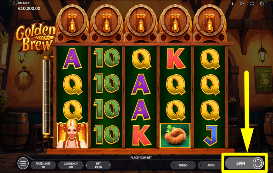 Golden Brew SPIN TO WIN.