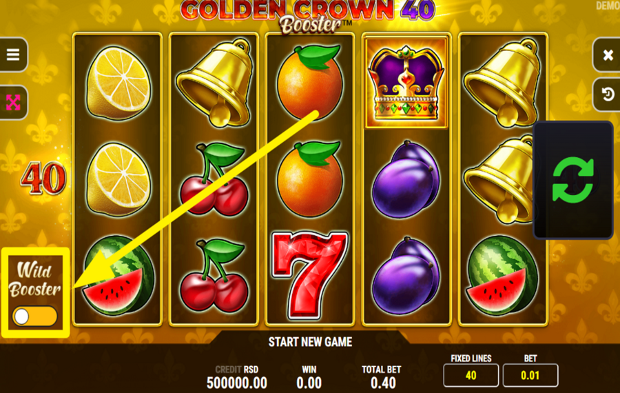 Golden Crown 40 Booster АКТИВИРУЙТЕ ДИКИЙ УСИЛИТЕЛЬ.