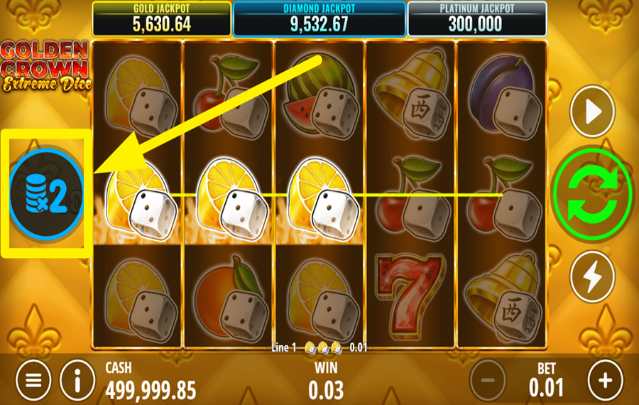 Golden Crown Extreme Dice ПОСТАВЬТЕ НА ПОБЕДУ.