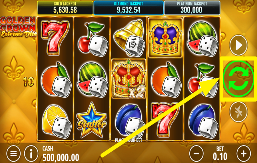 Golden Crown Extreme Dice ИГРАЙТЕ В ИГРУ.