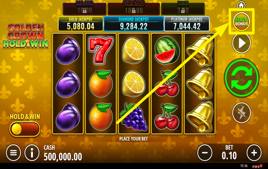 Golden Crown Hold and Win ¡HAZLO INTERESANTE!