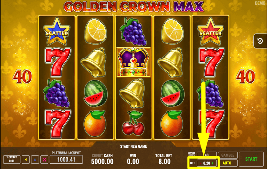 Golden Crown Max PLACE YOUR BET.