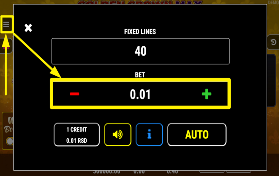 Golden Crown Max Booster ОПРЕДЕЛИТЕ СВОЮ СТАВКУ.