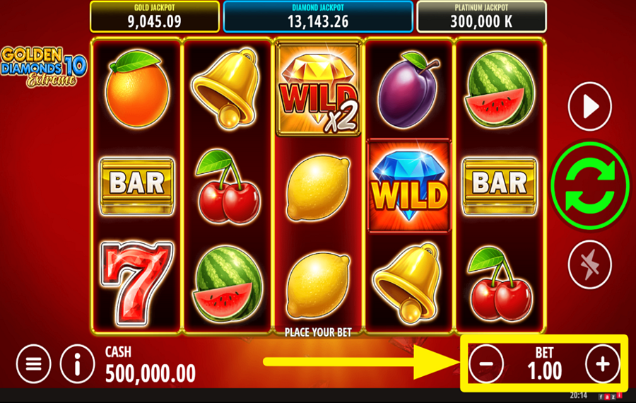 Golden Diamonds 10 Extreme ESPECIFIQUE SUA APOSTA.