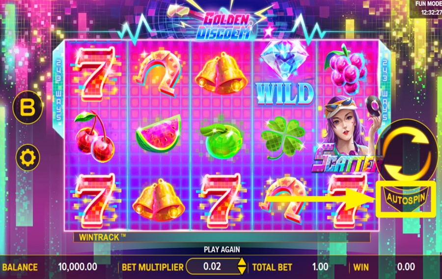 Golden Disco EM USE AUTOMATED SPINS.