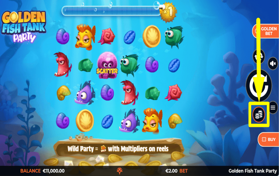 Golden Fish Tank Party HAGA SU APUESTA.