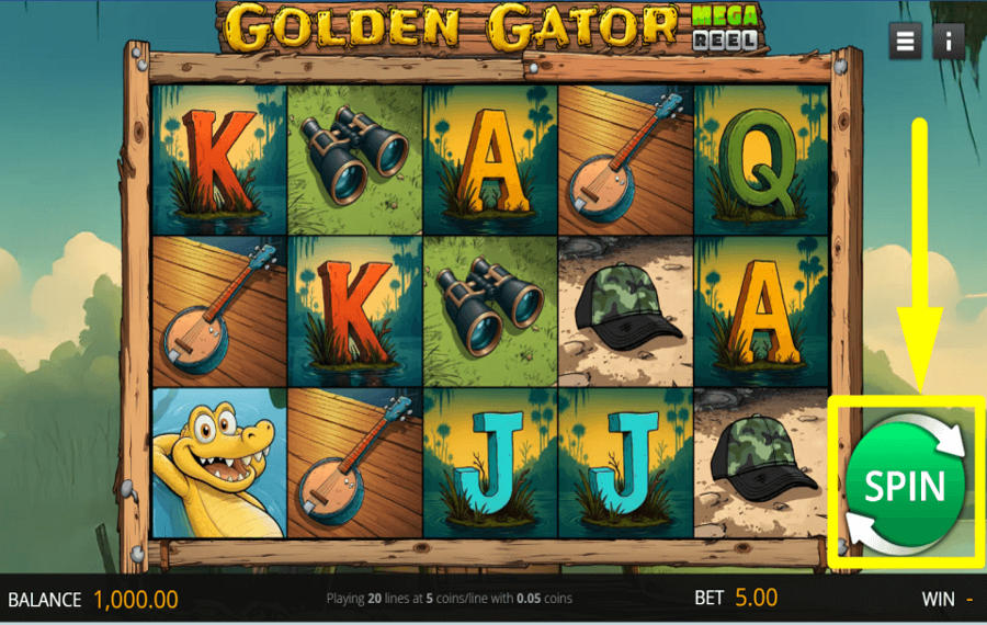 Golden Gator Mega Reel AIM FOR THE PRIZE.