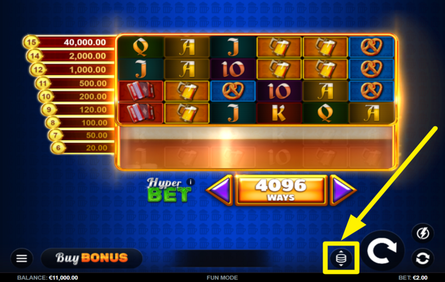 Golden Kegs 50K SELECT YOUR BET AMOUNT.