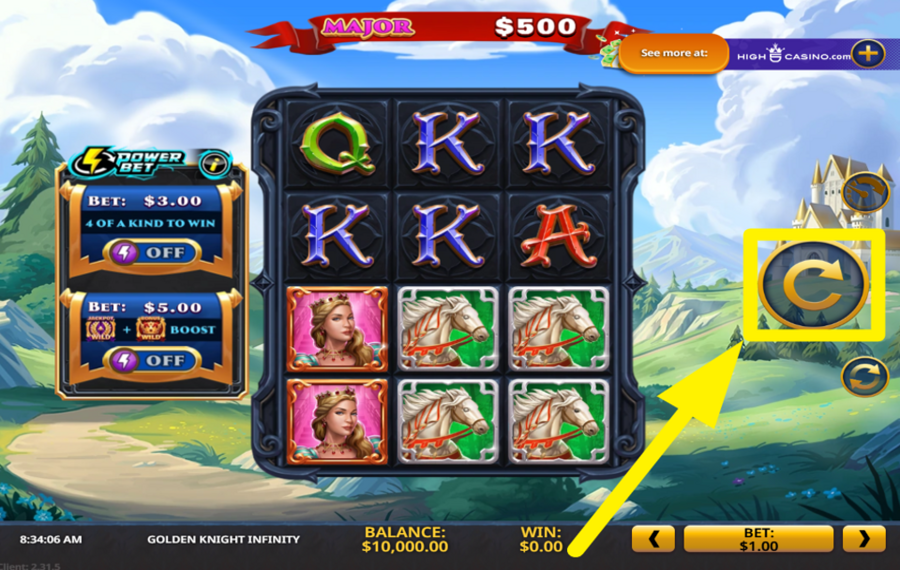 Golden Knight Infinity SPIN FOR SUCCESS!