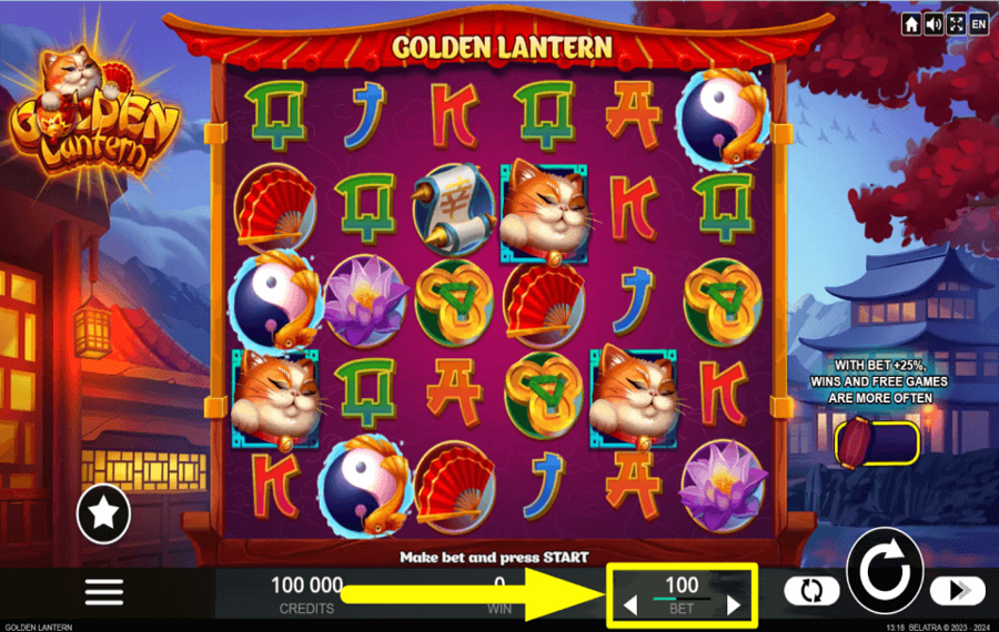 Golden Lantern УСТАНОВИТЕ ОБЩУЮ СТАВКУ.