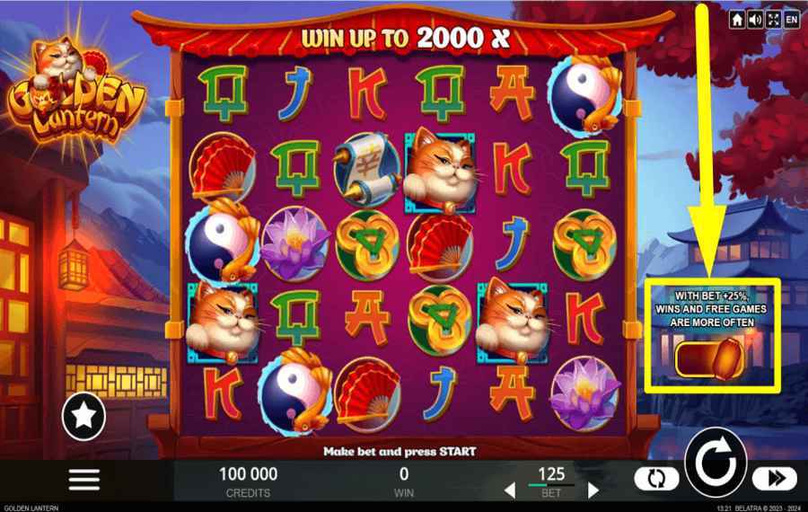 Golden Lantern СТАВЬТЕ БОЛЬШЕ, ЧТОБЫ ПОЛУЧИТЬ ШАНСЫ.