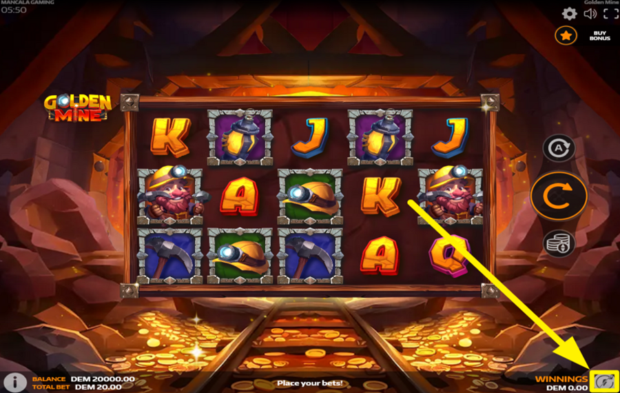 Golden Mine УСКОРЯЙТЕ ВРАЩЕНИЕ.