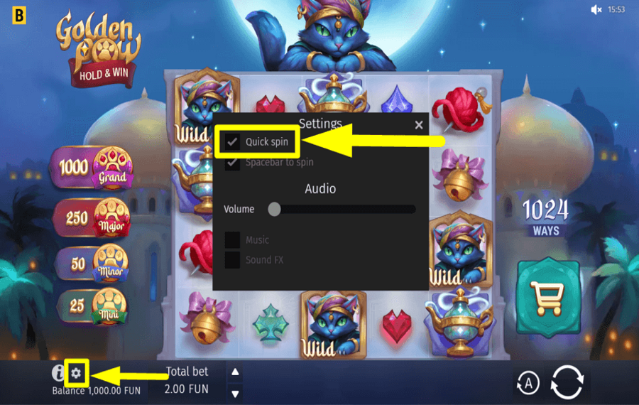 Golden Paw Hold and Win STEP UP THE PACE.