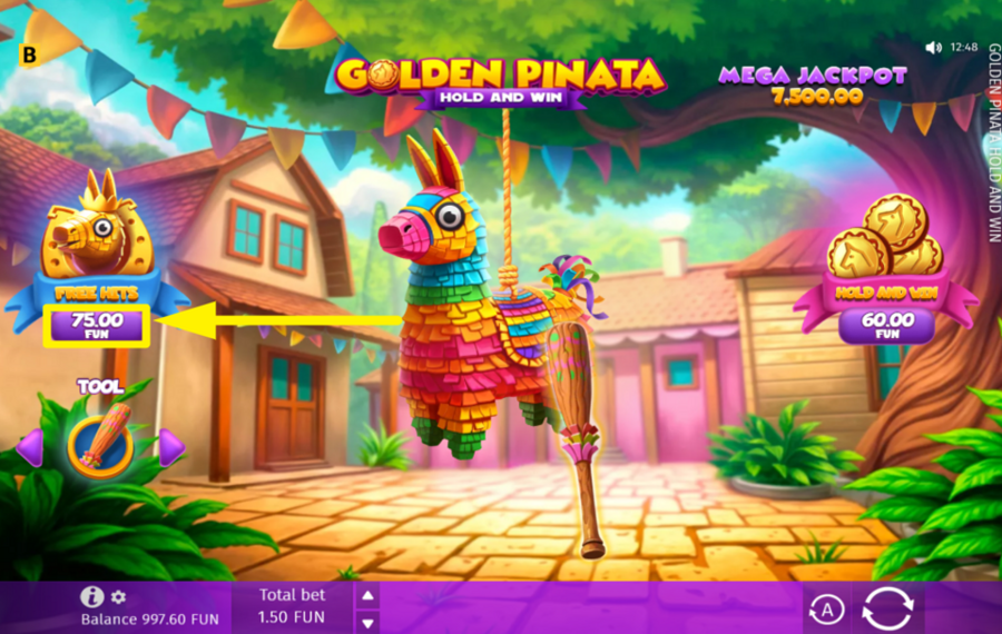 Golden Pinata Hold and Win ACHETEZ DES HITS GRATUITS.