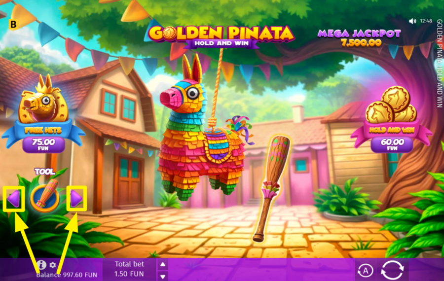 Golden Pinata Hold and Win CHANGEZ D'OUTIL.