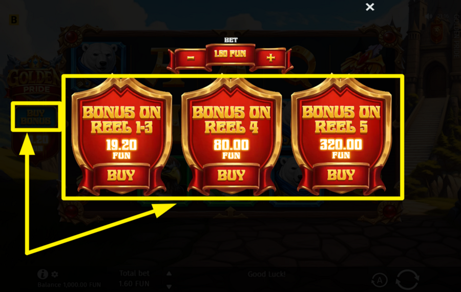 Golden Pride PICK A BONUS PACKAGE.