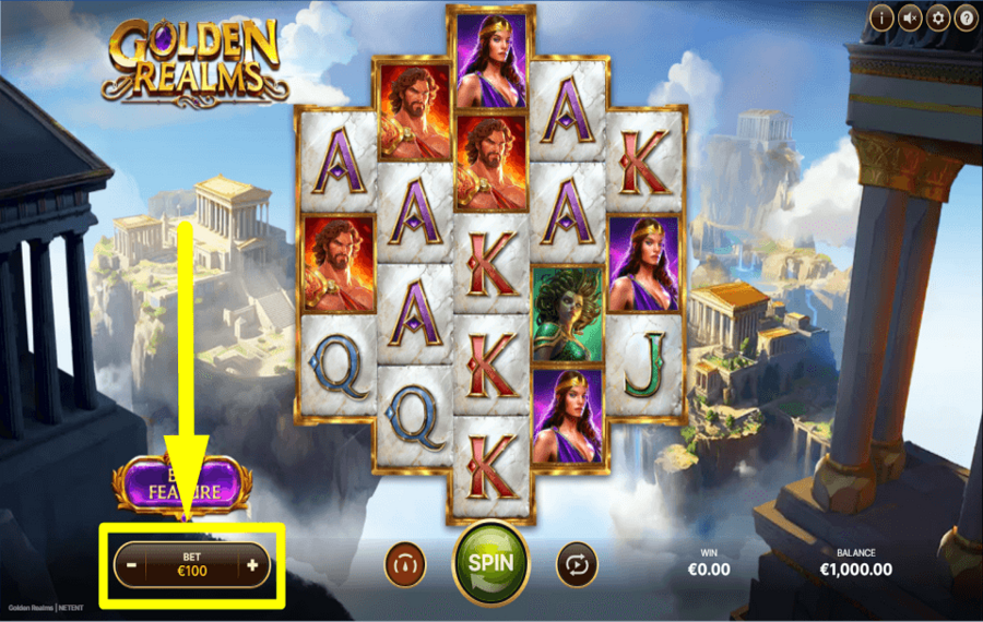 Golden Realms PLACER VOTRE PARI TOTAL.
