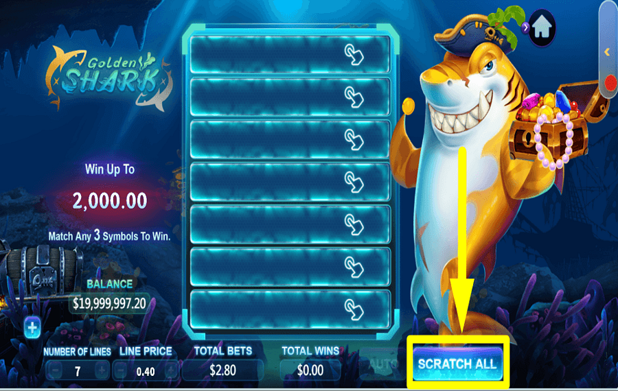 Golden Shark ИСПЫТАЙТЕ СВОЮ УДАЧУ.