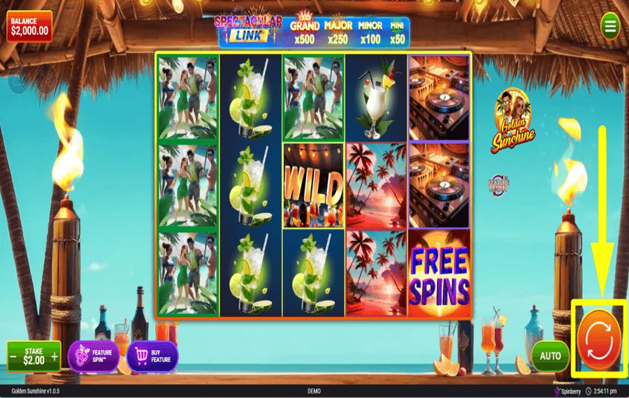 Golden Sunshine START GAMBLING.