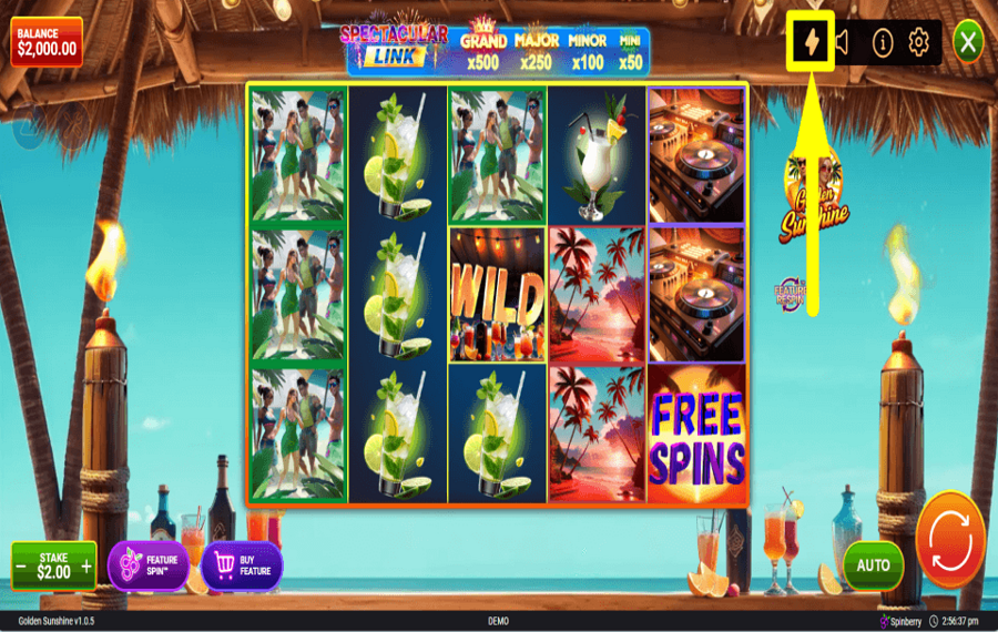 Golden Sunshine SPEED UP THE GAME.