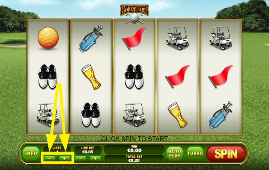 Golden Tour DETERMINARE IL NUMERO DI LINEE DI PAGAMENTO.