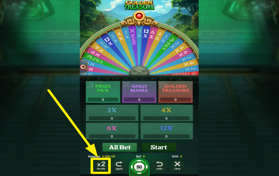 Golden Treasure DOUBLEZ VOTRE MISE.