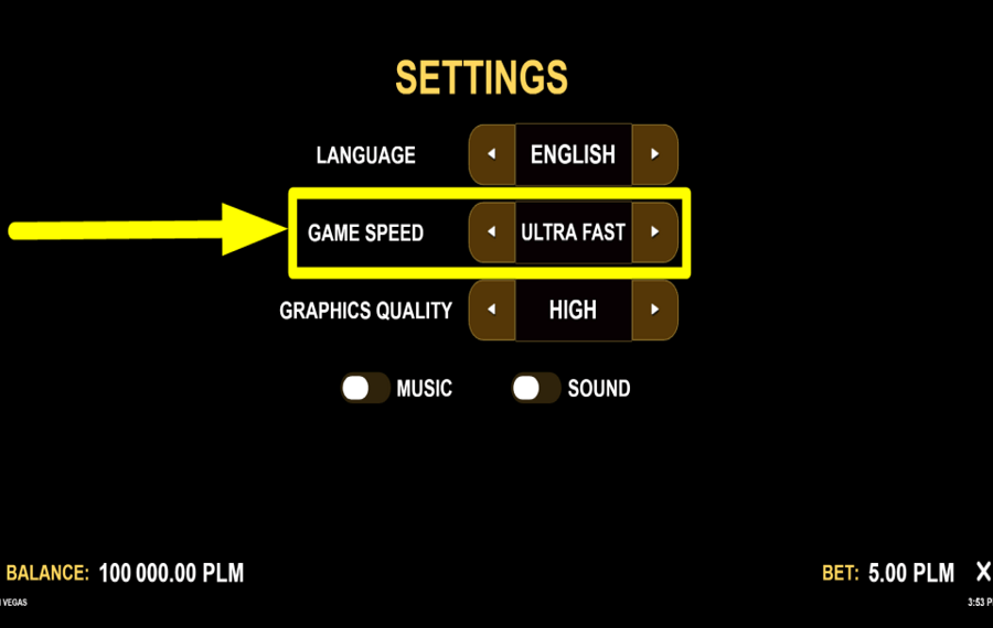 Golden Vegas 3x3 CHANGE SPIN SPEED.