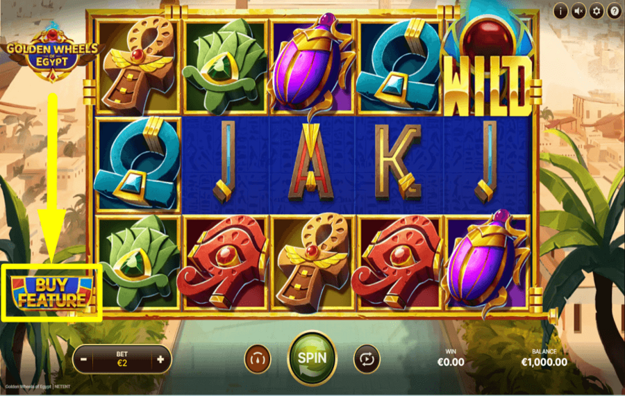 Golden Wheels of Egypt ACHETEZ LES CARACTÉRISTIQUES.