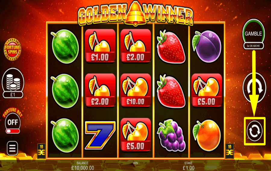 Golden Winner VERWENDEN SIE DIE AUTOPLAY-FUNKTION.