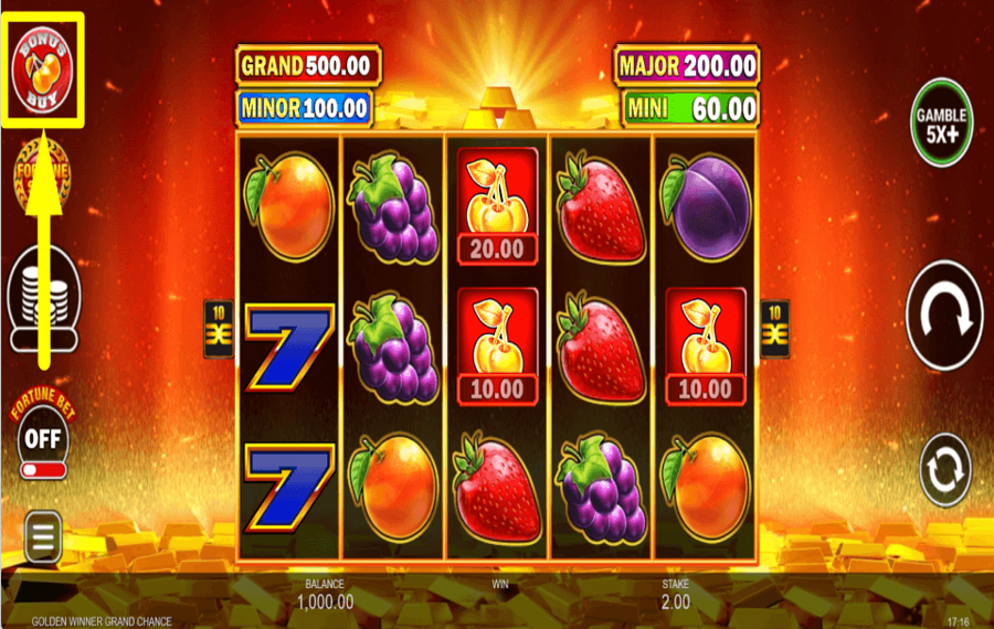 Golden Winner Grand Chance PAYEZ POUR DES TOURS SUPPLÉMENTAIRES.