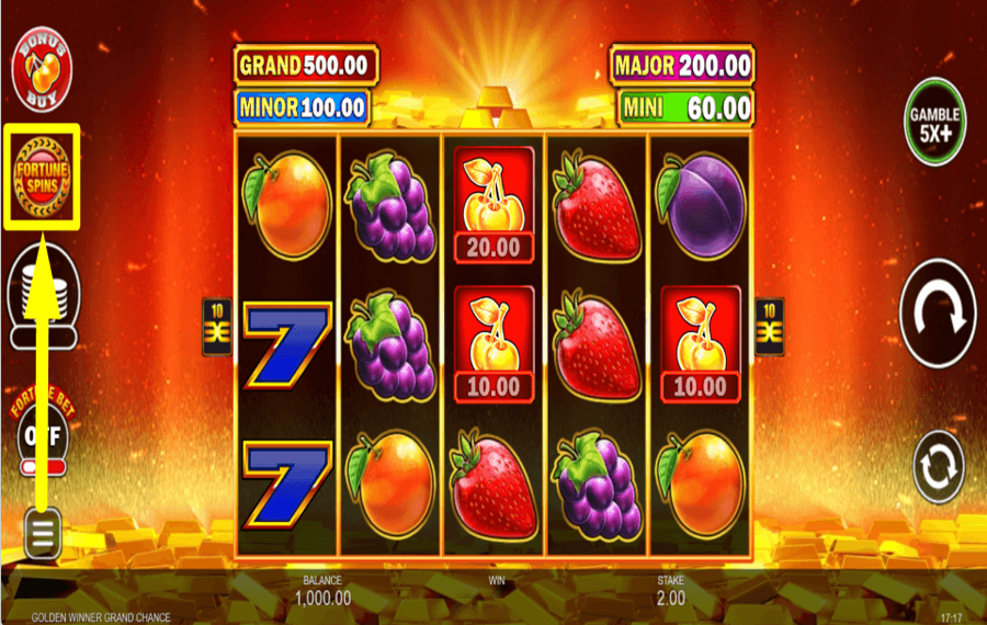 Golden Winner Grand Chance POUSSE TA CHANCE.