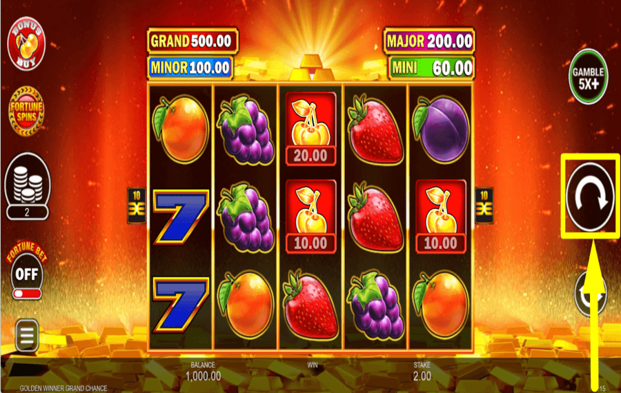Golden Winner Grand Chance JOUEZ POUR DES RÉCOMPENSES.