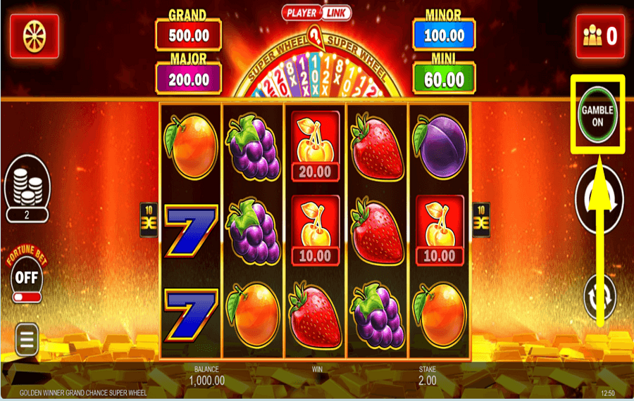 Golden Winner Grand Chance Super Wheel ПОДУМАЙТЕ ОБ АЗАРТНЫХ ИГРАХ.