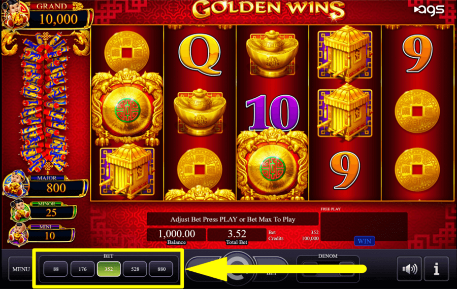 Golden Wins ВЫБЕРИТЕ СВОЮ СТАВКУ.