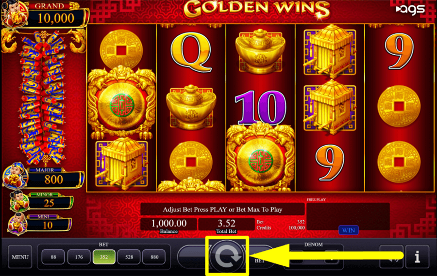 Golden Wins НАЖМИТЕ ВРАЩАТЬ, ЧТОБЫ ВЫИГРАТЬ.