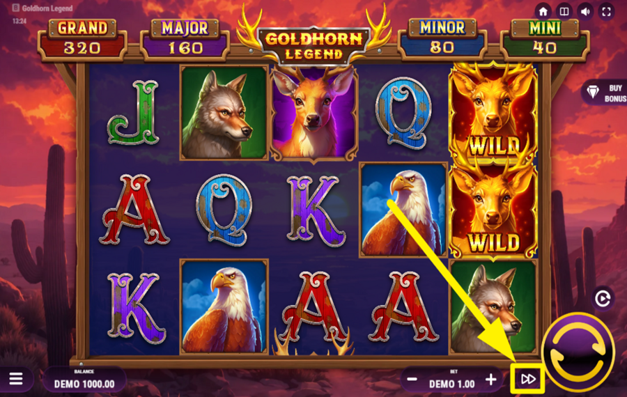 Goldhorn Legend ACTIVER LE MODE TURBO.