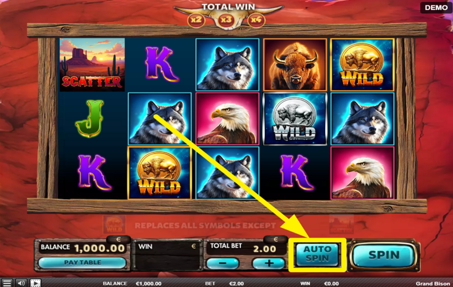 Grand Bison ИСПОЛЬЗУЙТЕ АВТОМАТИЗИРОВАННЫЕ ВРАЩЕНИЯ.