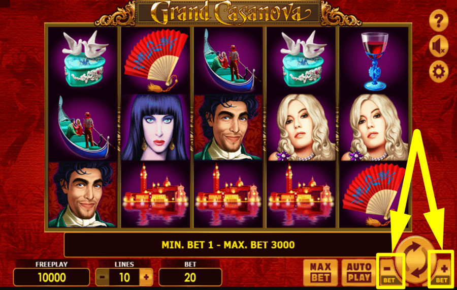 Grand Casanova ASSIGN A BET VALUE.