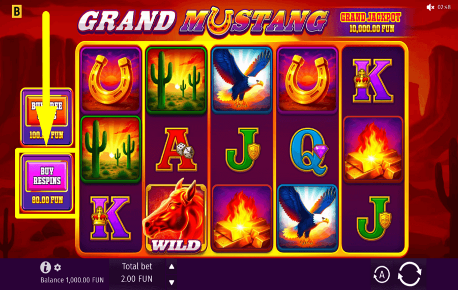 Grand Mustang ASSIGN RESPINS.