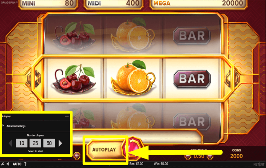 Grand Spinn CHOISISSEZ LES TOURS AUTOMATIQUES.