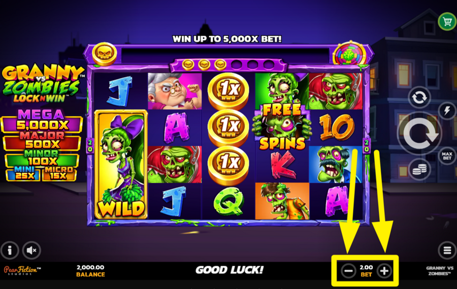 Granny vs Zombies WÄHLEN SIE DEN GESAMTEN EINSATZ.