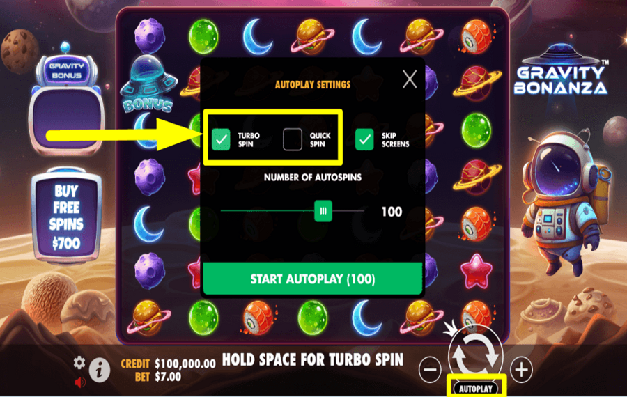 Gravity Bonanza CHANGE GAME SPEED.