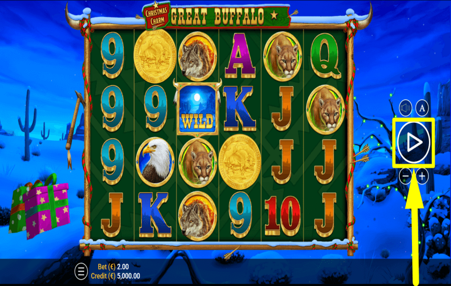 Great Buffalo Christmas Charm SPIN TO WIN.