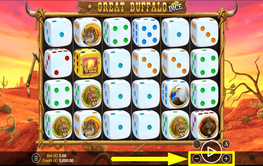 Great Buffalo Dice DECIDE THE STAKE.